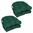 thumbnail image 1 of Coussins de Chaise Capitonnés en Sergé Uni en Forme de U de 16 Pouces (Ensemble de 4) - Vert Forêt, 1 of 2