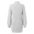 thumbnail image 5 of Kcodviy Automne Hiver Robes à Manches Longues Petites Femmes Col Roulé Couleur Unie Décontracté Robe Chandail d'Automne Robe Chandail Chandail pour Dames Robes Chandails pour Femmes Longueur Genou Robe Ample, 5 of 5