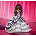 thumbnail image 4 of Barbie Signature 65th Anniversary Collectible Doll with Brown Hair and Black and White Gown, 4 of 6