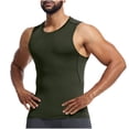 thumbnail image 1 of Yuyuzo Workout Tank Tops for Men Round Neck Slim Fitted Quick Drying Sleeveless Athletic Muscle T Shirts, 1 of 6