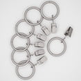 thumbnail image 1 of Mainstays 1" Nickel Curtain Clip Rings (7 Pack), 1 of 6