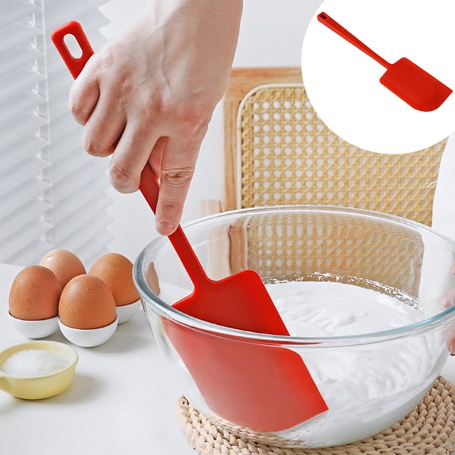 Yhmxh Kitchen Gadgets Kitchen Essentials High Temperature Resistive Silica Gel Scraper Cake Cream Integrated Super Large Red Scraper Smoothing Mixing Household Baking Tools scraper scraper