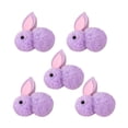 thumbnail image 2 of XYAIYT 5pcs Mini Easter Bunny Doll Set,Soft Cuddly Stuffed Rabbit Toys for Kids,Perfect for Easter Gifts,Birthday Parties,Classroom Rewards,Interactive Play,Easy to Clean Carry,Purple, 2 of 2