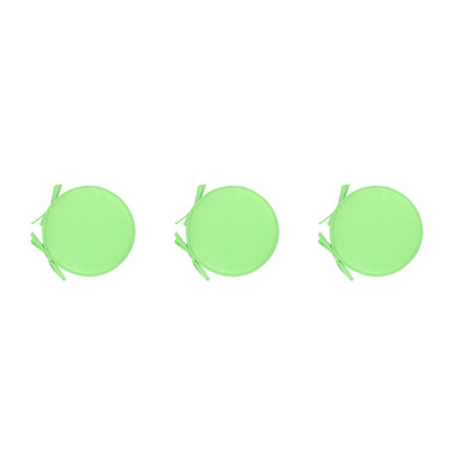 relayinert 1/2/3/5 Confort et Durabilité des Chaises Coussin Rond Doux et Confortable Vert Clair 3 Pcs
