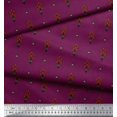 thumbnail image 3 of Soimoi Moss Georgette Fabric Leaves & Floral Block Fabric Prints By Yard 42 Inch Wide, 3 of 3