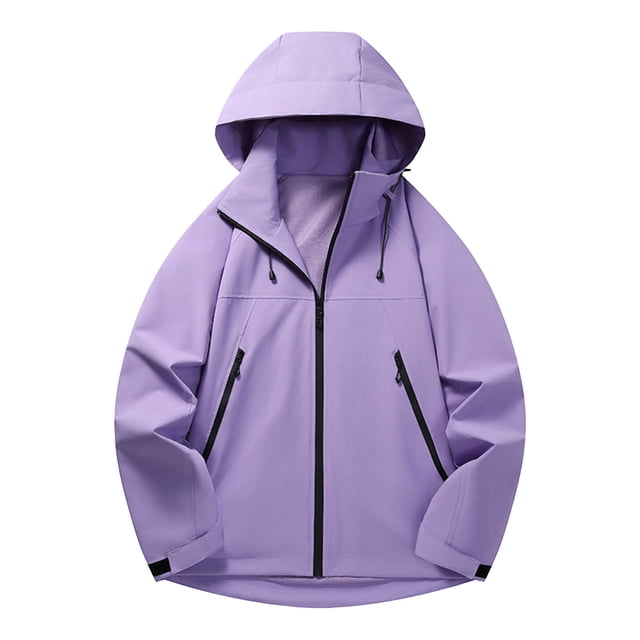 LOVZFMLL Jackets for Men's Outdoor Windproof And Waterproof Long Sleeved Hooded Jacket