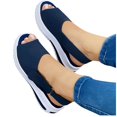 thumbnail image 2 of Dvkptbk Slide Sandals for WomenComfortable Slip On SandalsLadies Slip-Resistant Platform Summer Flat Sandals for Beach, Home, Indoor Outdoor Use ummer, 2 of 4