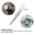 thumbnail image 3 of 10pcs set Stainless Steel Food Tongs Clips Multi functional Long Straight Tweezers 18cm, 3 of 5