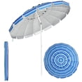 thumbnail image 1 of Costway Parasol de Plage 8 Pi Extérieur Inclinable Pare-Soleil Ancre de Sable avec Sac de Transport, 1 of 10
