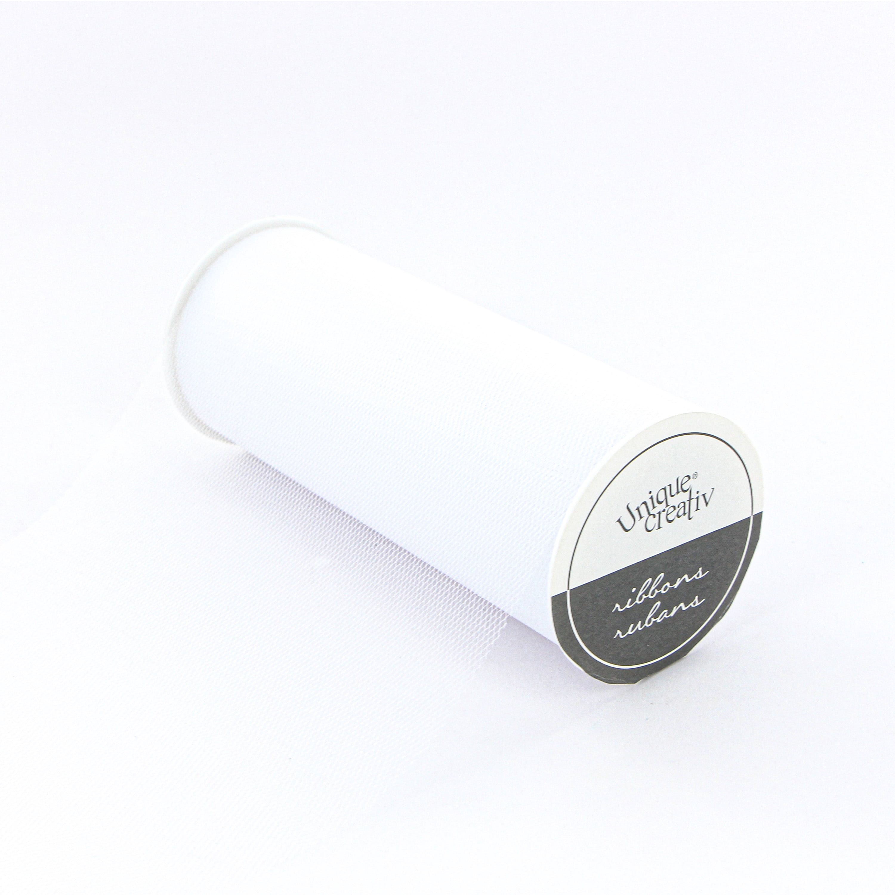 UNIQUE CREATIV blanc Tulle Ribbon 152 mm (5.98 in) × 13.71 m (6 in × 15 yd), 14 m (15 yd)