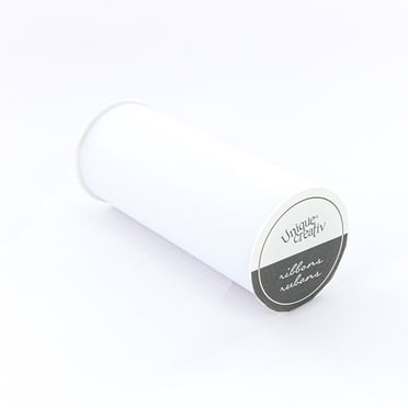 UNIQUE CREATIV blanc Tulle Ribbon 152 mm (5.98 in) × 13.71 m (6 in × 15 yd), 14 m (15 yd)