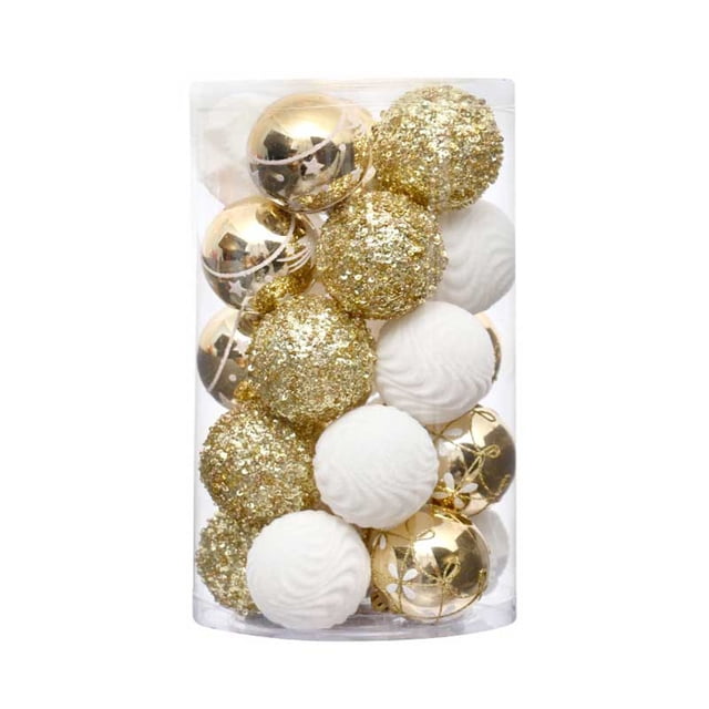 Meitianfacai 25pcs Christmas Tree Ornament Pendant Party Supplies Tree Hanging Plastic