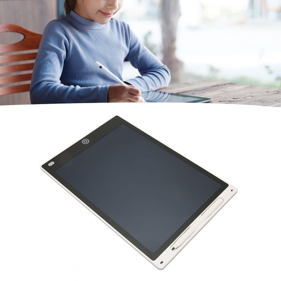 Tablette d'Écriture LCD, Tablette de Dessin Effaçable 10 Pouces Légère Colorée à Coins Arrondis avec Stylet pour la Maison pour Tout-Petit Noir,Blanc,Rose,Bleu Foncé,Vert
