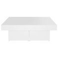 thumbnail image 3 of vidaXL Coffee Table White 90x90x28 cm Engineered Wood, 3 of 4