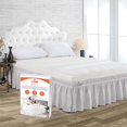 thumbnail image 1 of SGI Bedding 18 Inch Wrap Around Bed Skirt | Microfiber Bed Skirt | Fade Resistant, Wrinkle Free, Anti-static, Decorative, Extra Storage Space, Clutter-Free | King, Light Gray, 1 of 6