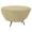 Herwey Housse Anti-Poussière pour Table Ronde, Extérieure, Imperméable, pour Meubles de Jardin et de Patio, Housse pour Table Ronde, Housse pour Table de Jardin