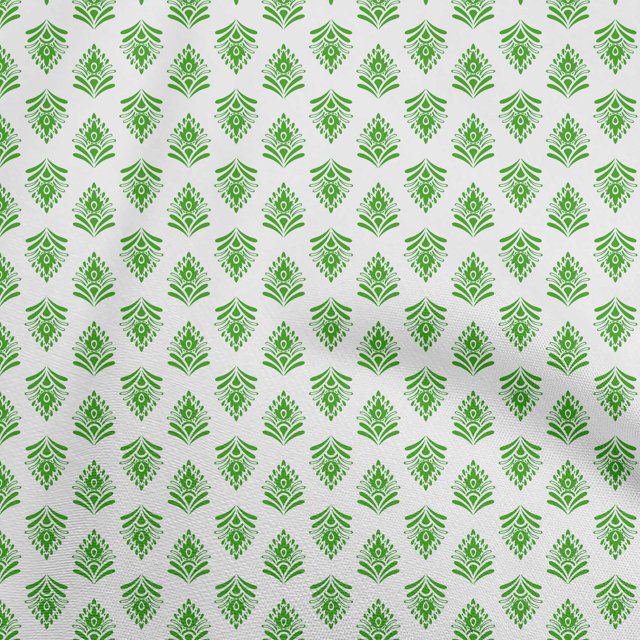 oneOone Viscose Chiffon Light Green Fabric Asian Block Sewing Craft Projects Fabric Prints By Yard 42 Inch Wide