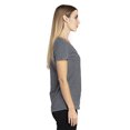 thumbnail image 3 of T-Shirt à Manches Courtes Col en V pour Femmes - Charbon Chiné - S, 3 of 3