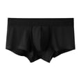 thumbnail image 3 of ylioge Mens Modal-Underwear Casual Ribbed Mid Waisted Soft Breathable Boxer Briefs Basic Solid Stretchy Comfort Loungewear Workout Underpants, 3 of 6