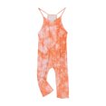 thumbnail image 2 of RXIRUCGD Girls Casual Jumpsuits Sleeveless Summer Rompers Long Pants With Pockets For 5-14 Years( Multicolor, Size:5-6 Years ), 2 of 6