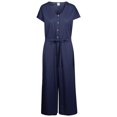thumbnail image 1 of Trespass Womens Cropped Wide Leg Jumpsuit Button Front 2 Side Pockets Brittany, 1 of 2