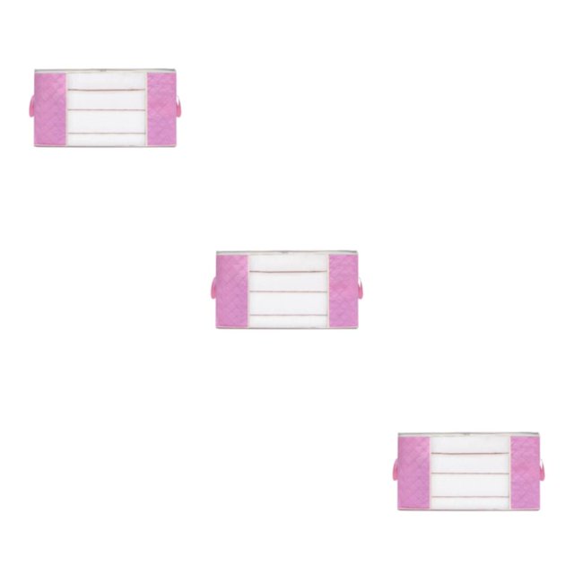 Maytalsory Efficiently Store And Clothes With Sturdy And Durable Storage Bag pink L 3Set