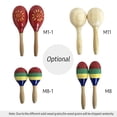 thumbnail image 3 of 1 Pair Wooden Maracas Sand Hammer Rumba Shakers Rattles Sand Hammer Percussion Instrument Musical Toy, 3 of 7