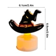 thumbnail image 3 of Halloween Flameless Candles, Battery Operated Tealights Set with Bat Design, Safe LED Halloween Candles Decor for Home Party and Festive Gifting, 3 of 6