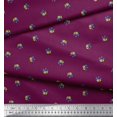 thumbnail image 2 of Soimoi Modal Satin Fabric Frog Animal Print Fabric by Yard 42 Inch Wide, 2 of 3