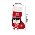 thumbnail image 3 of A 20 Inch Christmas Stocking With Snowflake Design For Holiday Decor Gift Storage Festive Home Decoration Christmas Party Essential 0.24 Lb, 3 of 7
