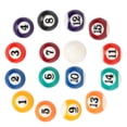 thumbnail image 4 of Billiard 16PCS Eco‑friendly Resin Mini 2.5CM Children Billiard Ball Toy Pool Table Accesssory, 4 of 7