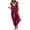 Wine, variant on EQWLJWE Summer Saving Clearance ! Women's Large Casual Solid Lace V-Neck Spliced Short Sleeve Silk Dress Pullover Dress Dresses For Women 2023