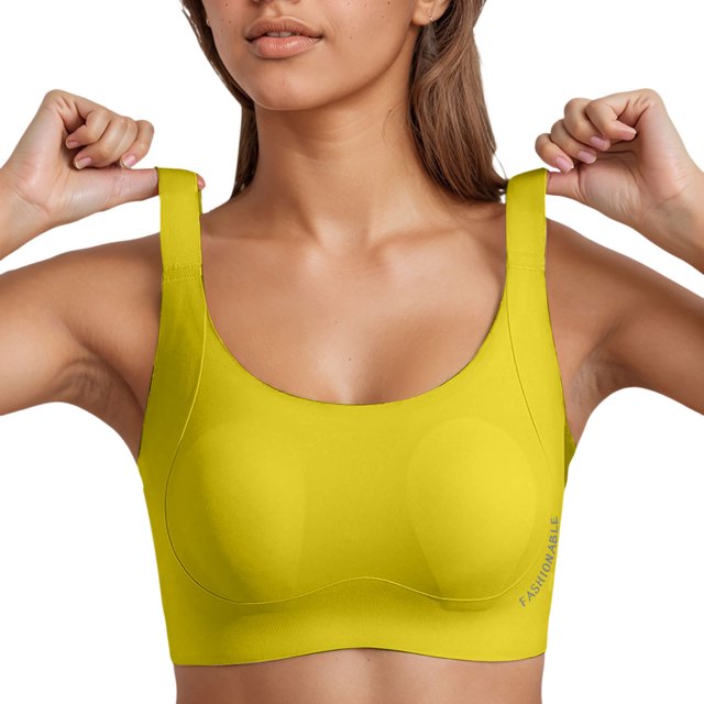 Seamless Everyday Bras For Women No Underwire Bralettes Push Up Wireless Supportive Full Coverage Sports Bras Front Closure Wireless Bras for Women Non Removable Padded Sports Bras for Women Womens