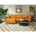 thumbnail image 2 of Selina Leather Cognac 3-Seater Left Chase Lounge Sofa, 2 of 4