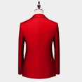 thumbnail image 3 of Pants for Men Double Breasted Pocket Long Sleeve Lapel Suit Set Multi Color Groom, 3 of 6