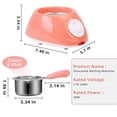 thumbnail image 2 of Bakeware Chocolate Melter Hot Chocolate Melting Pot Fondue Machine Kitchen Tool with DIY Mould Set for Candy Making and, 2 of 8