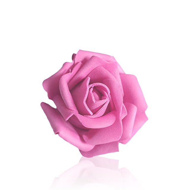 ziyahi Pack of 50 Artificial Bionic Flowers PE Foam Simulation Roses Fake Flower Decorations Wedding Party Engagement Presents Rose Red