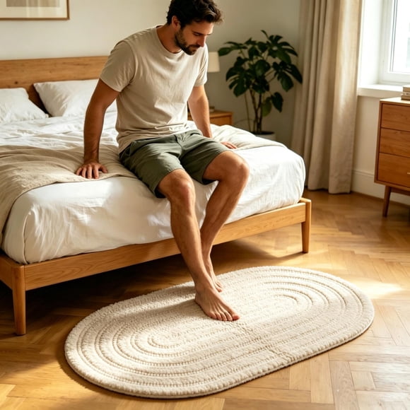 Bath Mat Soft Absorbent Microfiber Bathroom Rug, Embossed Non-Slip Floor Mat for Bathroom Shower Kitchen