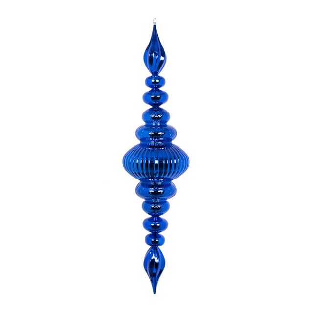 Vickerman M183802 41 in. Blue Shiny Finial Ornament