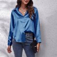 thumbnail image 1 of TIMIFIS Womens Button Down Shirt Casual Long Sleeve Loose Fit Collared Linen Work Blouse TopsFall, 1 of 7