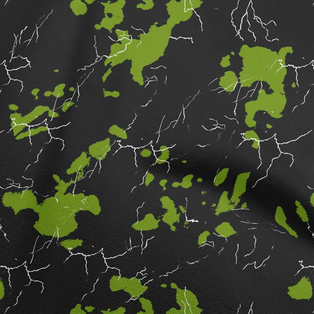 oneOone Polyester Spandex Green Fabric Abstracts Sewing Craft Projects Fabric Prints By Yard 56 Inch Wide