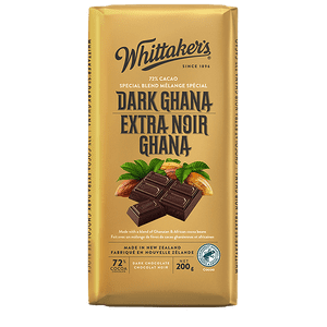 Whittaker's Bloc de chocolat du Ghana foncé, 200 Grammaire