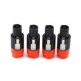 thumbnail image 3 of Nl4fc Speaker Connector  Nl4fc Connector  Speaker Connector  Audio Male Plug 4PCS NL4FC Male Plug Speaker Audio Cable Cord Adapter Male Plug Connector Orange, 3 of 3