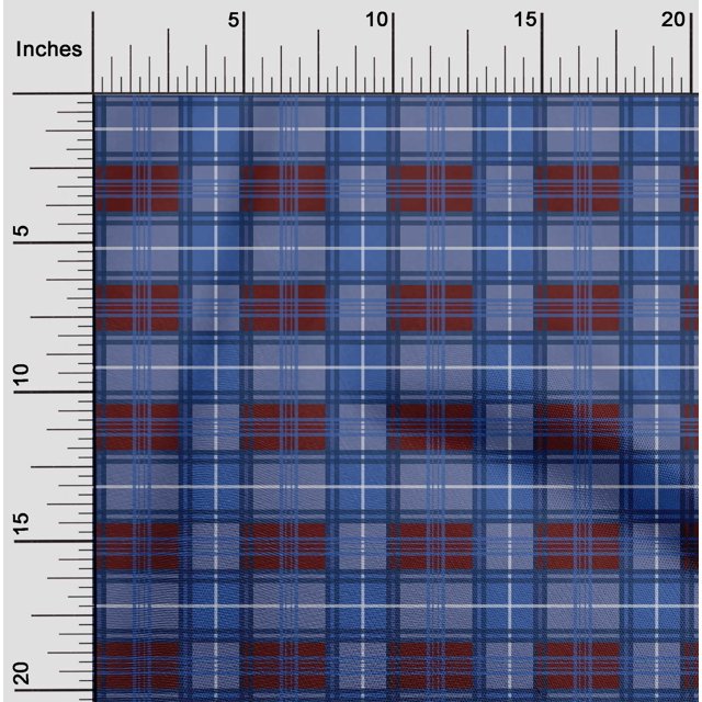 oneOone Polyester Lycra Fabric Madras Check Print Sewing Fabric BTY 56 Inch Wide