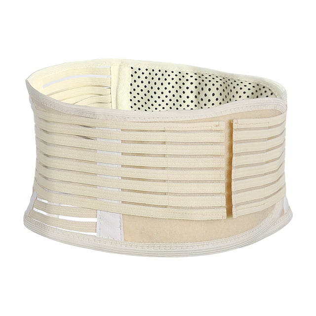 Magnetic Self-Heating Waist Support Belt Breathable Thermal Wrap with Elastic Compression for Lower Back Relief