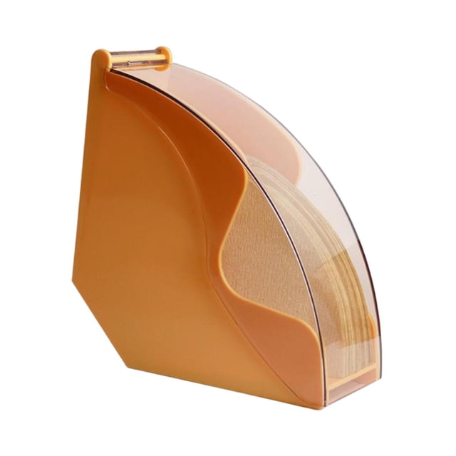 jifeng Dust Coffee Holder with Acrylic Cover Cone Coffee s Dispenser orange