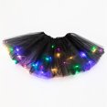 thumbnail image 1 of Women 3 Level Mesh Tulle Skirt Princess Skirt With LED Small Bulb Skirt, 1 of 4