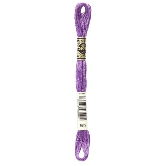 DMC Purple Cotton 6-Strand Embroidery Floss Skein, 8 m (8.7 yd)