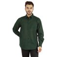 thumbnail image 1 of Bestman Chemise Imprimée pour Hommes à Manches Longues avec Poignets Chemise en Coton Flammé Tenue de Bureau, 1 of 7