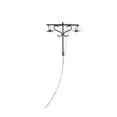 thumbnail image 2 of Model Layout Lights Double-Heads Outdoor Garden Lamps Scale Mini Miniature Lamppost Yards Table Train Street Decorations Black（1:150）（Warm）, 2 of 9